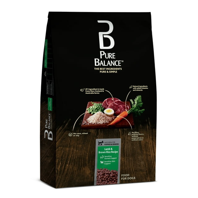Pure Balance Lamb & Brown Rice Recipe Dry Dog Food, 30 lb