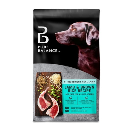 Pure Balance Lamb & Brown Rice Recipe Dry Dog Food, 30 lbs