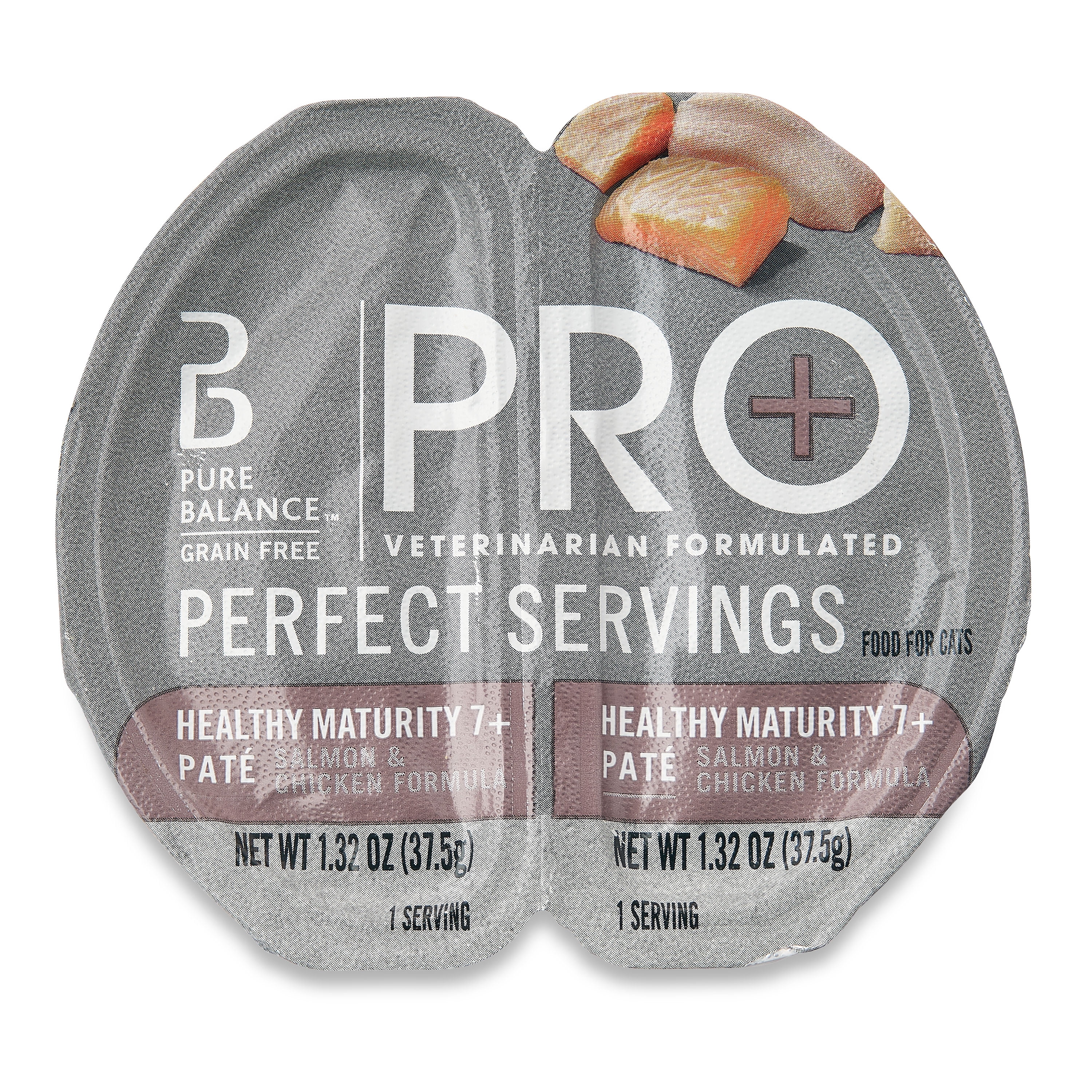 Pure Balance Pro+ Healthy Maturity 7+ Pate for Cats, Salmon & Chicken Formula, 2.64 oz