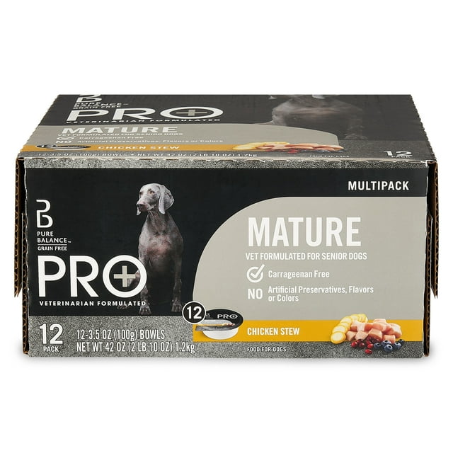 Pure Balance Pro Plus Mature Wet Dog Food 3.5oz Cup 12ct