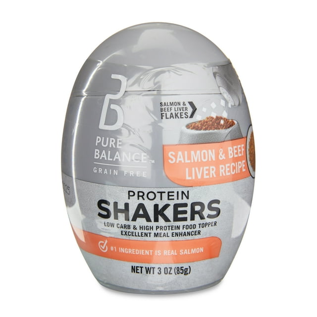 Pure Balance Salmon & Beef Liver Recipe Protein Shakers, 3 oz
