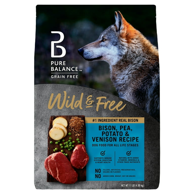 Pure Balance Wild Free Bison, Pea, Potato Venison Recipe Dry