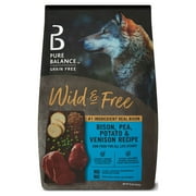 Pure Balance Wild & Free Bison, Pea, Potato & Venison Recipe Dry Dog Food, Grain Free, 24 lbs