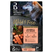 Pure Balance Wild & Free Grain-Free Salmon & Pea Recipe Dry Dog Food, 24 lbs