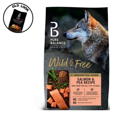 Pure Balance Wild & Free Salmon & Pea Recipe Dry Dog Food, Grain-Free, 4 lbs