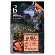 Pure Balance Wild & Free Grain-Free Salmon & Pea Recipe Dry Dog Food, 4 lbs