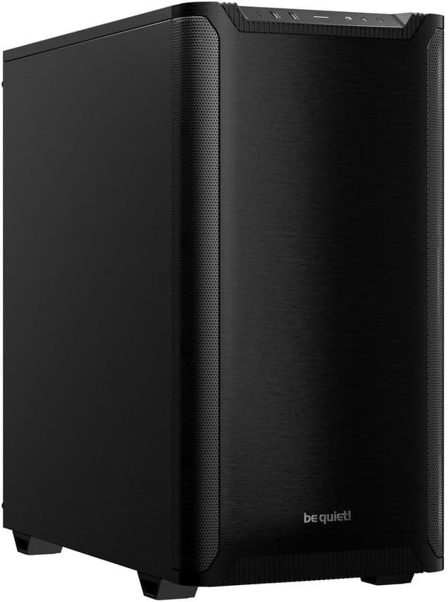 Pure Base 501 Black ATX Case | 2 Preinstalled Pure Wings 3 140mm PWM Fans | Optimized Air Pressure | Compact PC Case | Vertical GPU Installation | USB 3.2 Gen. 2 Type C | BG073