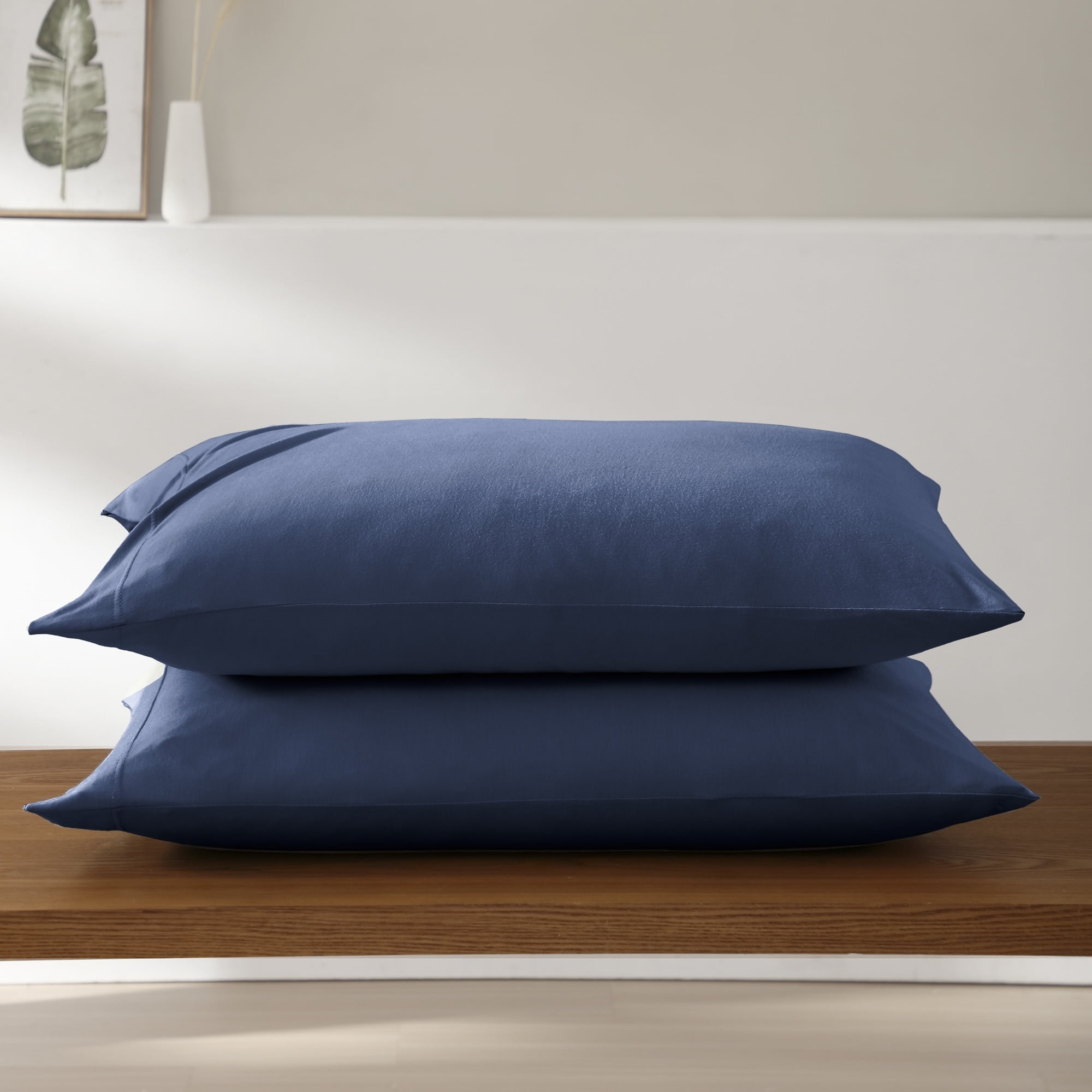 Pure Beech  TENCEL Modal Jersey Knit Pillowcase Set Navy - King
