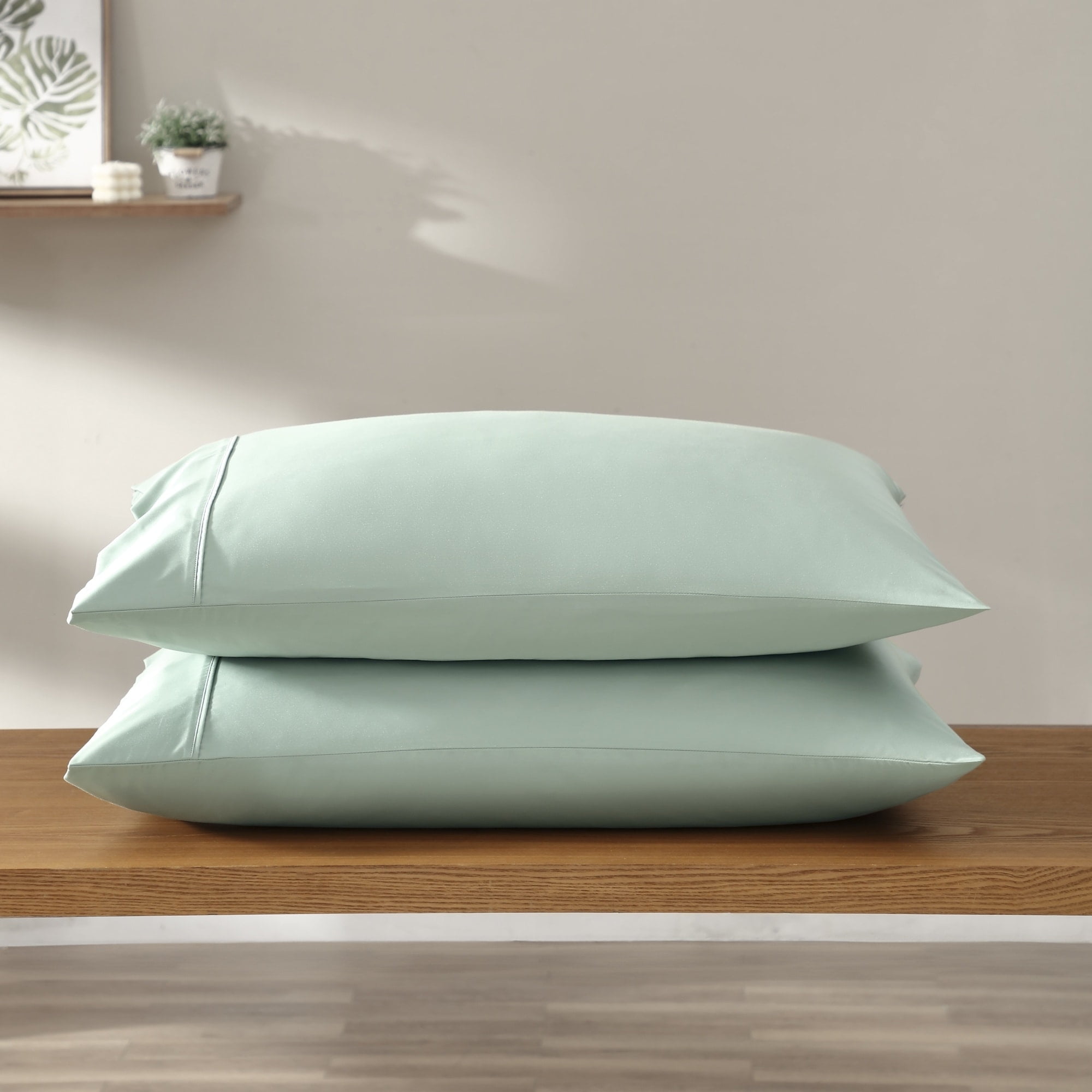 Pure Beech  TENCEL Modal Sateen Pillowcase Set Mint - Standard
