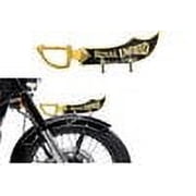 Pure Biking Mud Guard Talwar With Black Sticker Fit for Royal Enfield Classic Bullet Standard Pure Brass