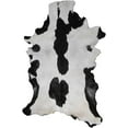 thumbnail image 1 of Pure Black & White Goat Hide, Soft Goat Skin Rug, Hair on Leather Hide Rug | Genuine Goat Skin Rug Throw for Minimalist, Contemporary Living Room or Bedroom, 1 of 1