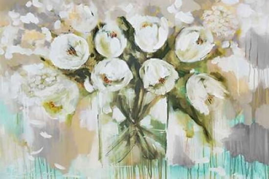 Pure Blanc Tulipa Canvas Art - Amanda J Brooks (12 x 18)