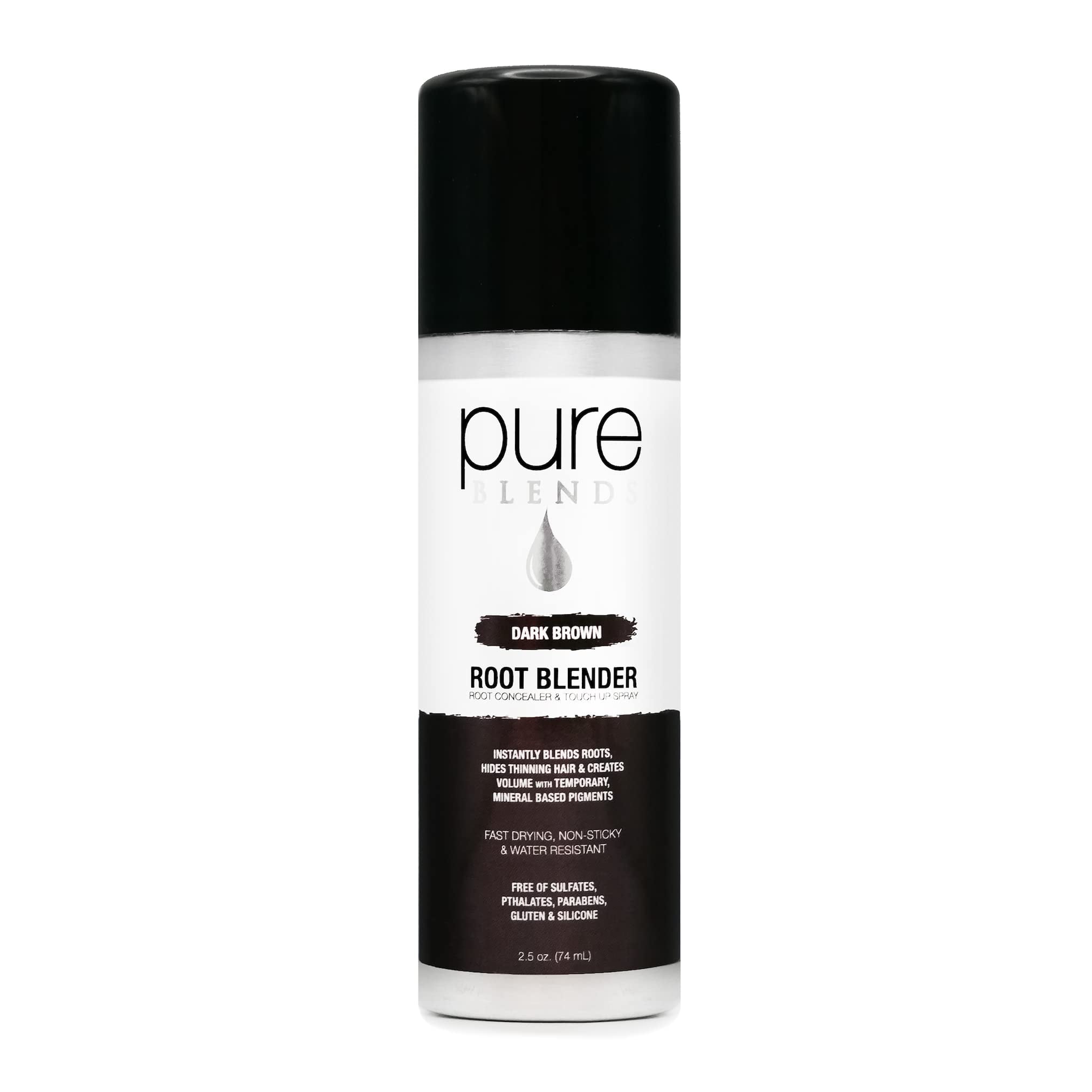 Pure Blends Dark Brown Root Blender Concealer & Touch Up Spray Blend