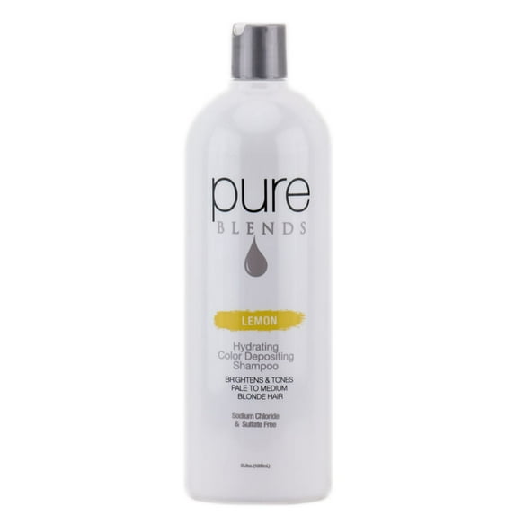Pure Blends Hydrating Color Depositing Shampoo - Lemon (Size : 33.8 oz)