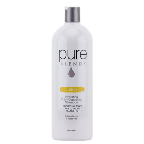 Pure Blends Hydrating Color Depositing Shampoo - Lemon (Size : 33.8 oz)