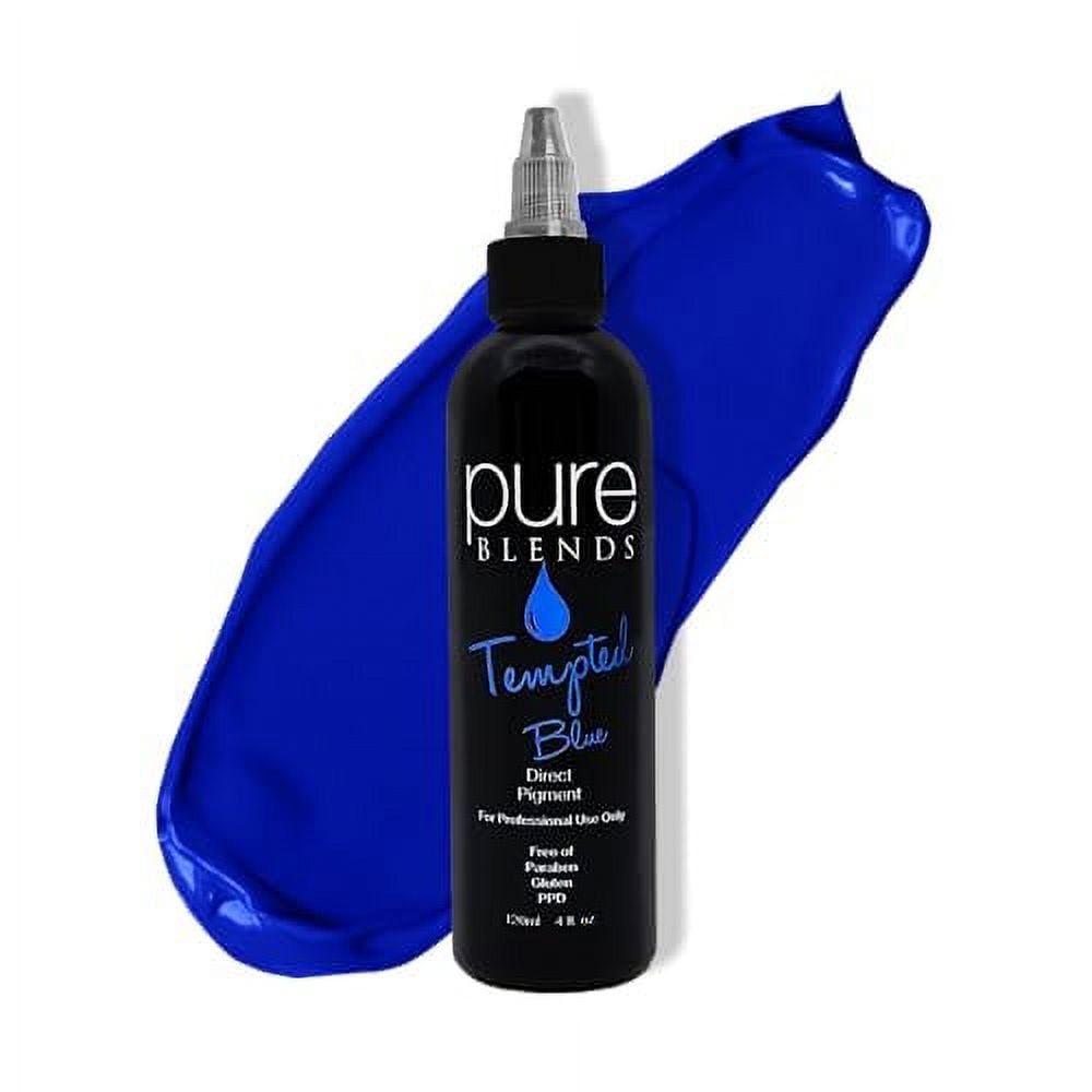 Pure Blends Tempted Blue Semi Permanent Direct Hair Dye Pigment Stain