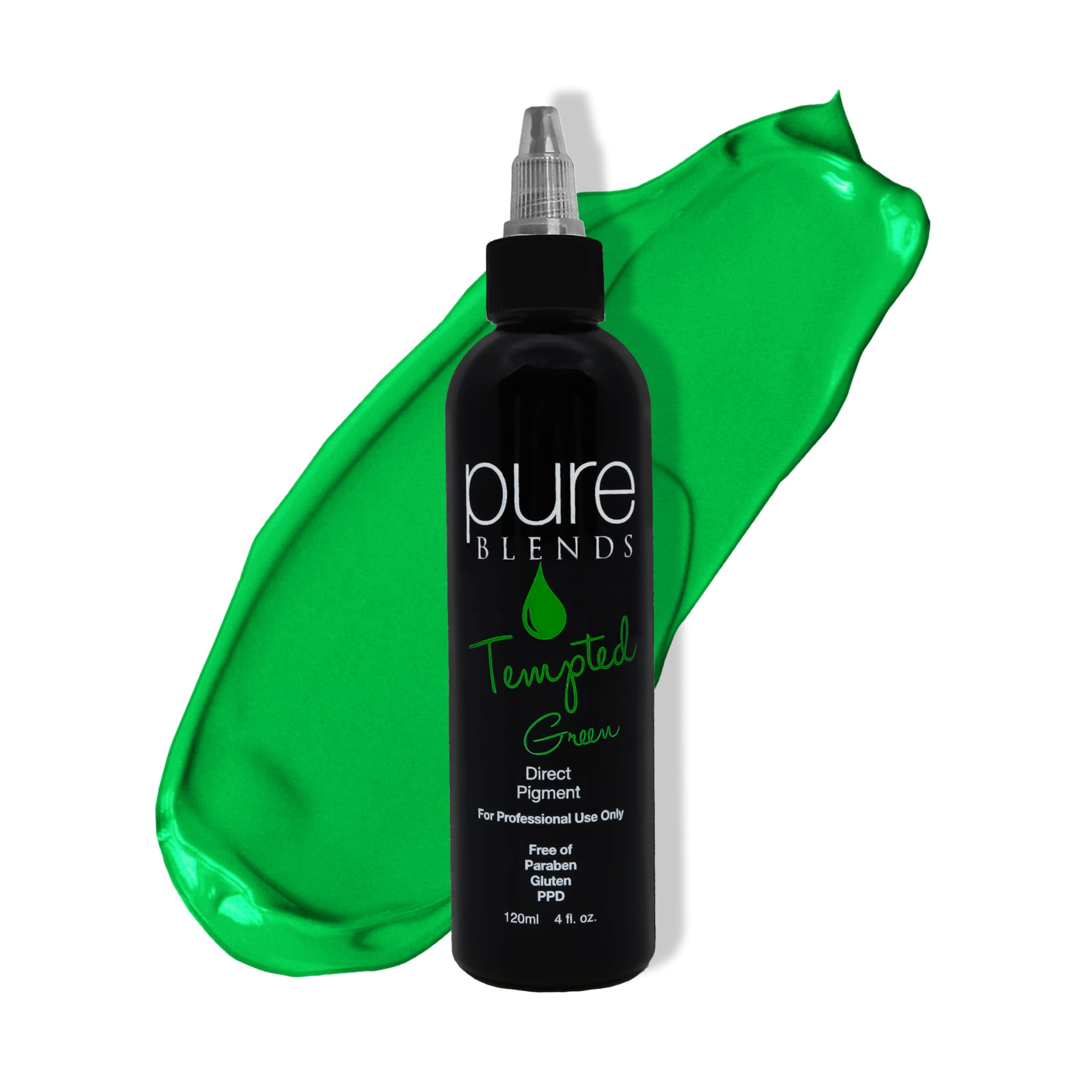 Pure Blends Tempted Green Semi Permanent Direct Hair Dye Pigment