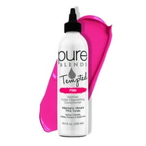 Pure Blends Tempted Pink Intense Color Depositing Conditioner Brighten & Tone Color Faded Hair Semi Permanent Hair Dye Prevents Color Fade Extend Vibrant Color Tones To Dyed Hair 8.5 Oz.