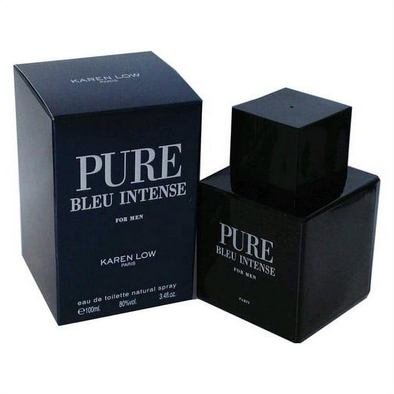 Pure Bleu Intense by Karen Low, 3.4 oz EDT Spray for Men 