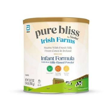 Pure Bliss by Similac Irish Farms Powder Baby Formula, Easy to Digest, 24.7-oz Can