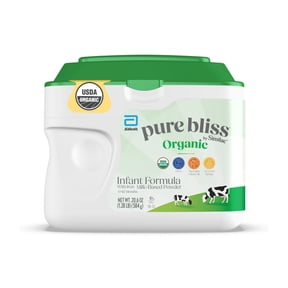 Pure Bliss by Similac Organic Powder Baby Formula, USDA-Certified Organic, 20.6-oz Tub