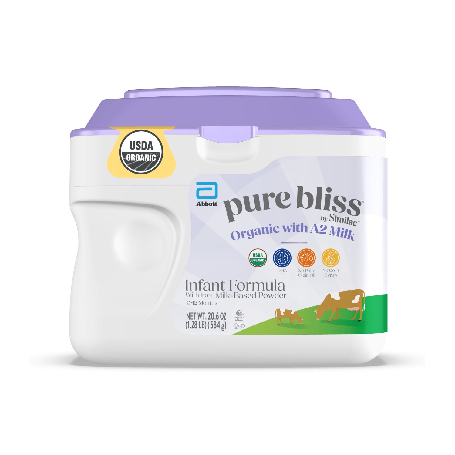 Walmart exclusive discounts  Pure Bliss by Similac Organic with A2 Milk Powder Baby Formula, Easy to Digest, 20.6-oz Tub