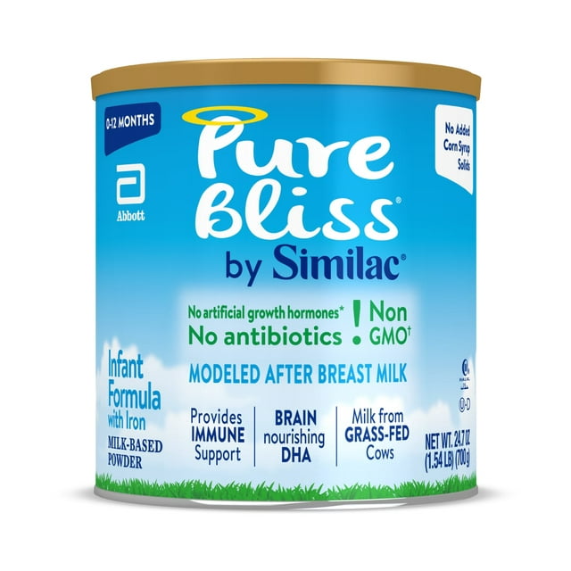 Pure Bliss by Similac Powder Baby Formula, Easy to Digest, Non-GMO, 24.7-oz Can