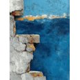 thumbnail image 1 of Pure Blue Textured Minimalist Canvas Art, Modernist Abstract Solid Color Home Wall Decor, 1 of 8