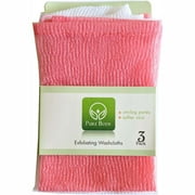 Pure Body Exfoliating Washcloths 3 Count
