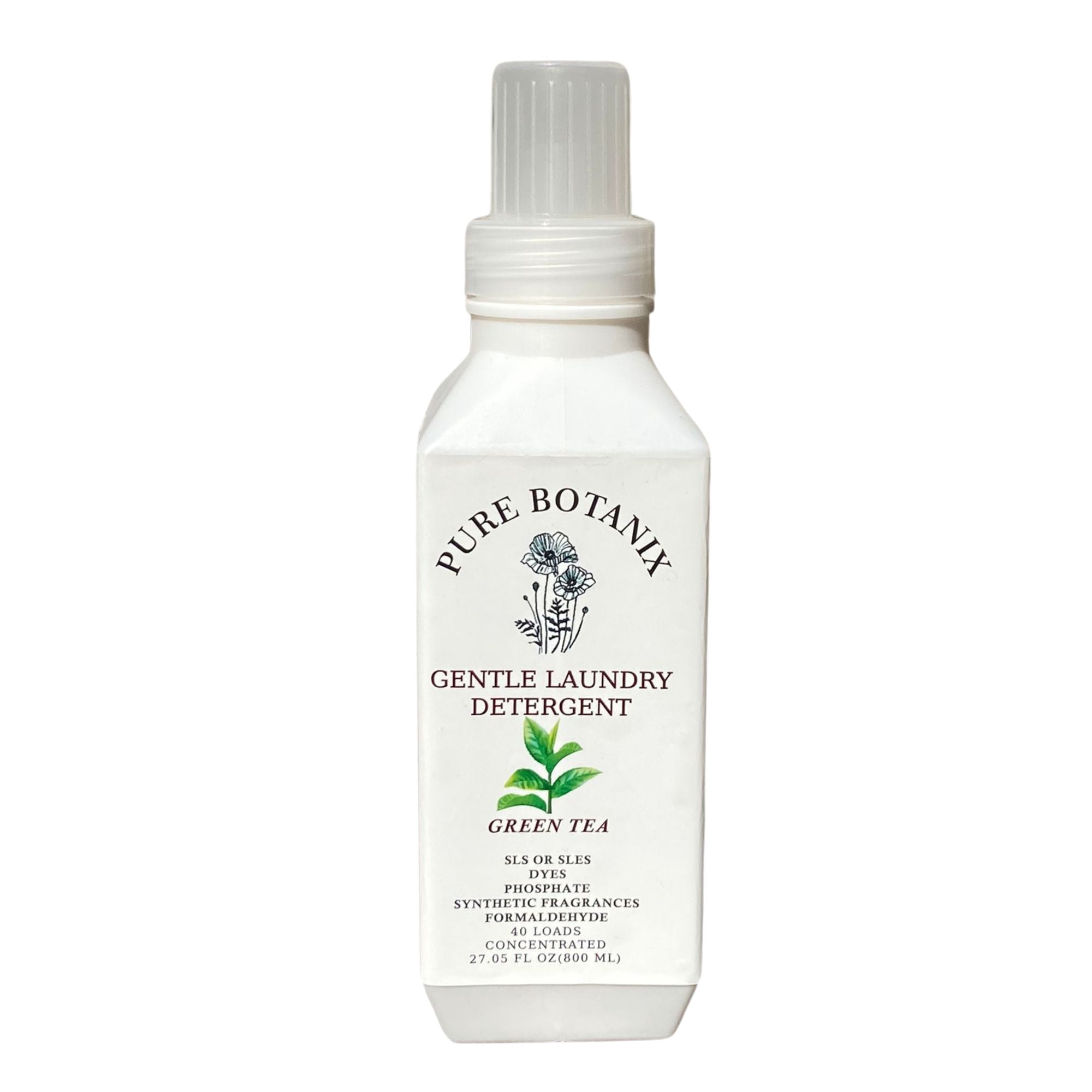 Pure Botanix Pure Botanix Green Tea Plant-Based Laundry Detergent, Hypoallergenic ...