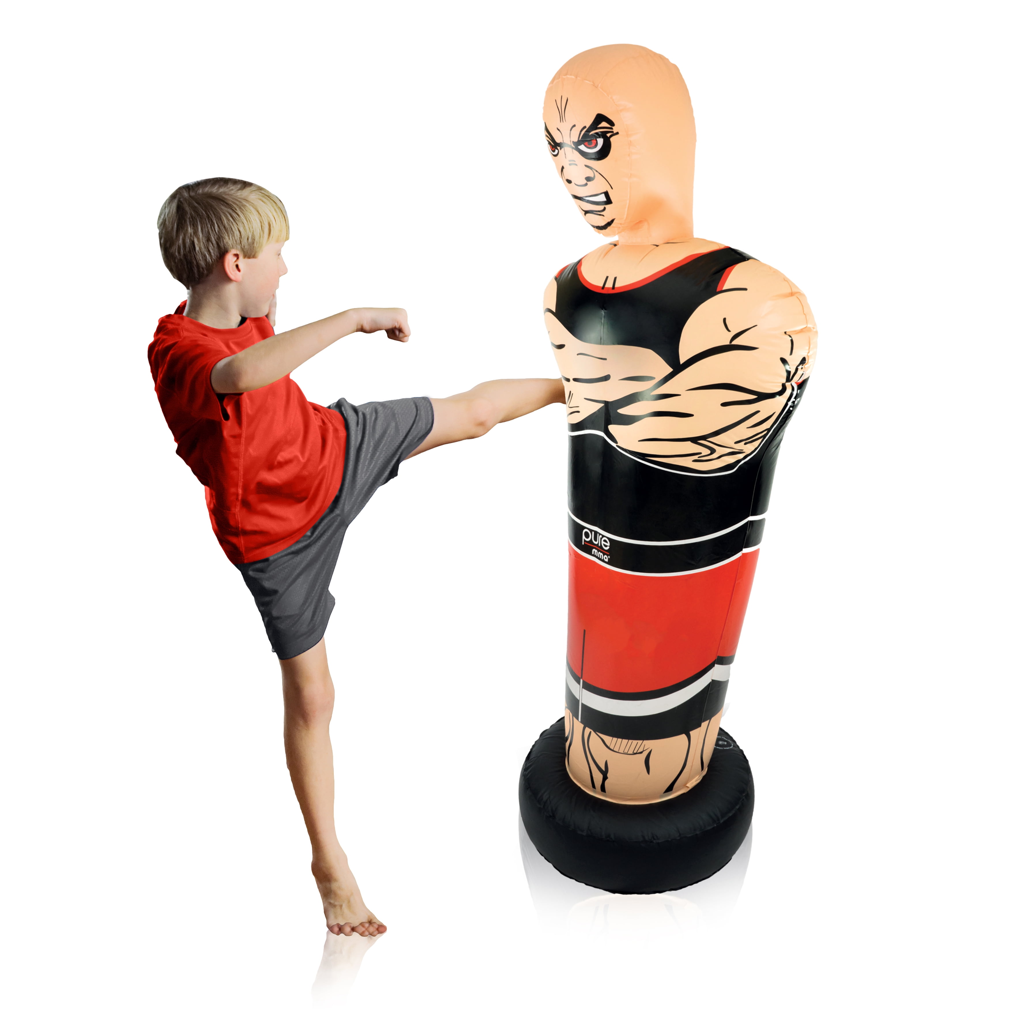 Pure Boxing Tough Guy 56-Inch Inflatable Punching Bag for Kids