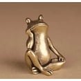 thumbnail image 1 of Pure Brass Sitting Tea Pet Ornament Elegant Desktop Unique Home Accessory Style Decorative, 1 of 5