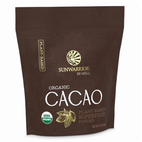 Pure Cacao Powder Organic Unsweetened & Raw | Premium USDA Organic Cacao Powder for Baking Smoothies and Hot Chocolate | Non-Alkalized No Added Sugar Non-GMO Gluten Free Vegan & Kosher (455g)
