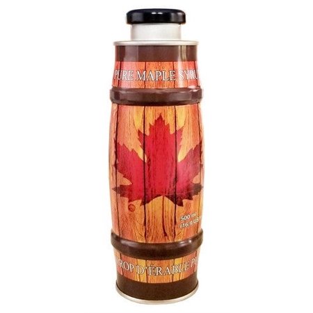 Pure Canadian Grade A Amber Maple Syrup, 500mL/16.9 fl. oz