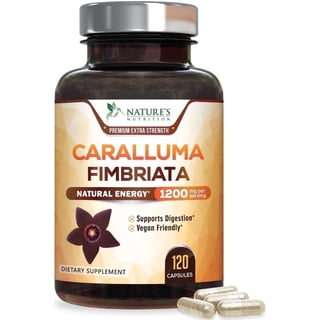 Pure Caralluma Fimbriata Extract Highly Concentrated 1200mg, Natural Caralluma Fimbriata Capsules Endurance Support, Best Vegan Supplement for Men & Women, Non-GMO, 120 Capsules