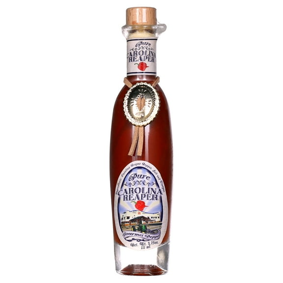 Pure Carolina Reaper Pepper Hot Sauce Mash Puree 3.75oz - Try if You are! Perfect Gourmet Gift for the Hot Sauce Fan