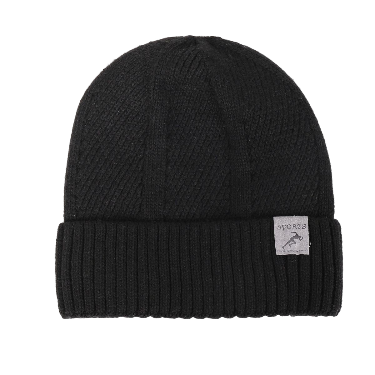 Pure Cashmere Winter Beanie Skullies Cap Fleece Lined Knit Watch Cap