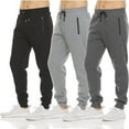 thumbnail image 1 of Pure Champ Active Athletic Zipper Pocket/Fleece Jogger & Sweatpants 3 Pack (Men's), 1 of 8