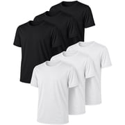 PC Boys Athletic Shirts, 6 Pack Dry Fit Short Sleeve Boys T-Shirts, Basketball Baseball Soccer Tee, Kids Youth & Teens, Quick-Dry and Moisture-Wicking, Sizes 2T-18/20