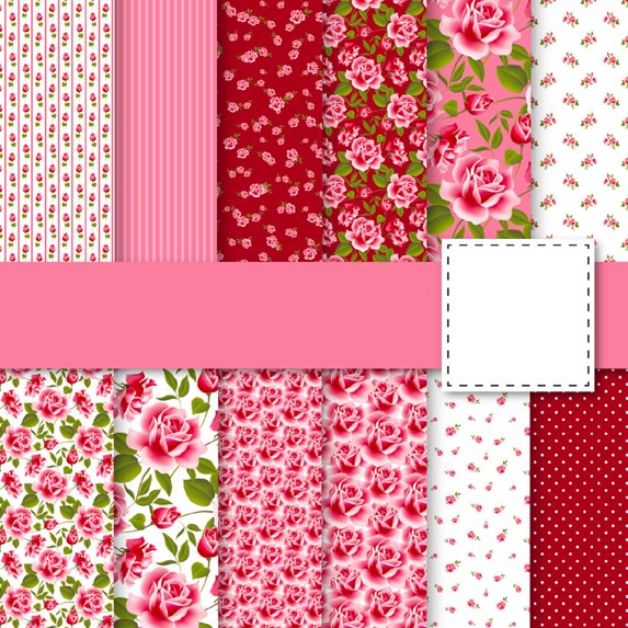 Pure Cherry Colour Decorative Paper Background Paper Simple Morandi Valentine'S Day Handbook Material Paper -Style 2