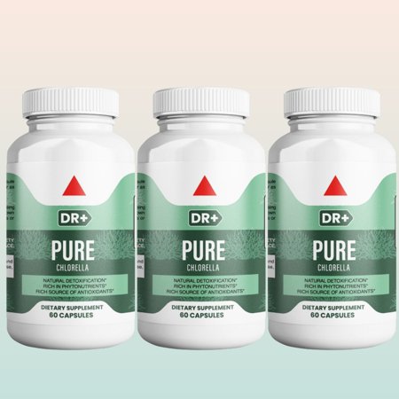 Pure Chlorella Broken Down Cell Wall - Liver Cleanse Detox Repaid Formula -Superfood and Detox Supplement - Helps Eliminate Free Radicals | 3-Pack