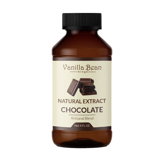 Pure Chocolate Extract for Baking and Flavoring - 4 OZ - Natural Flavors for Baked Goods, Desserts, & Cooking