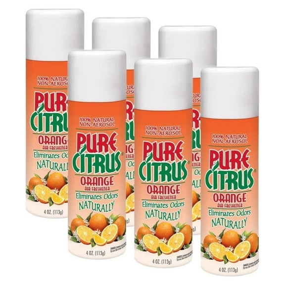 Pure Citrus NA228-6 Non-Aerosol Air Freshener Spray, Refreshing Orange Scent, 4 oz (Pack of 6)