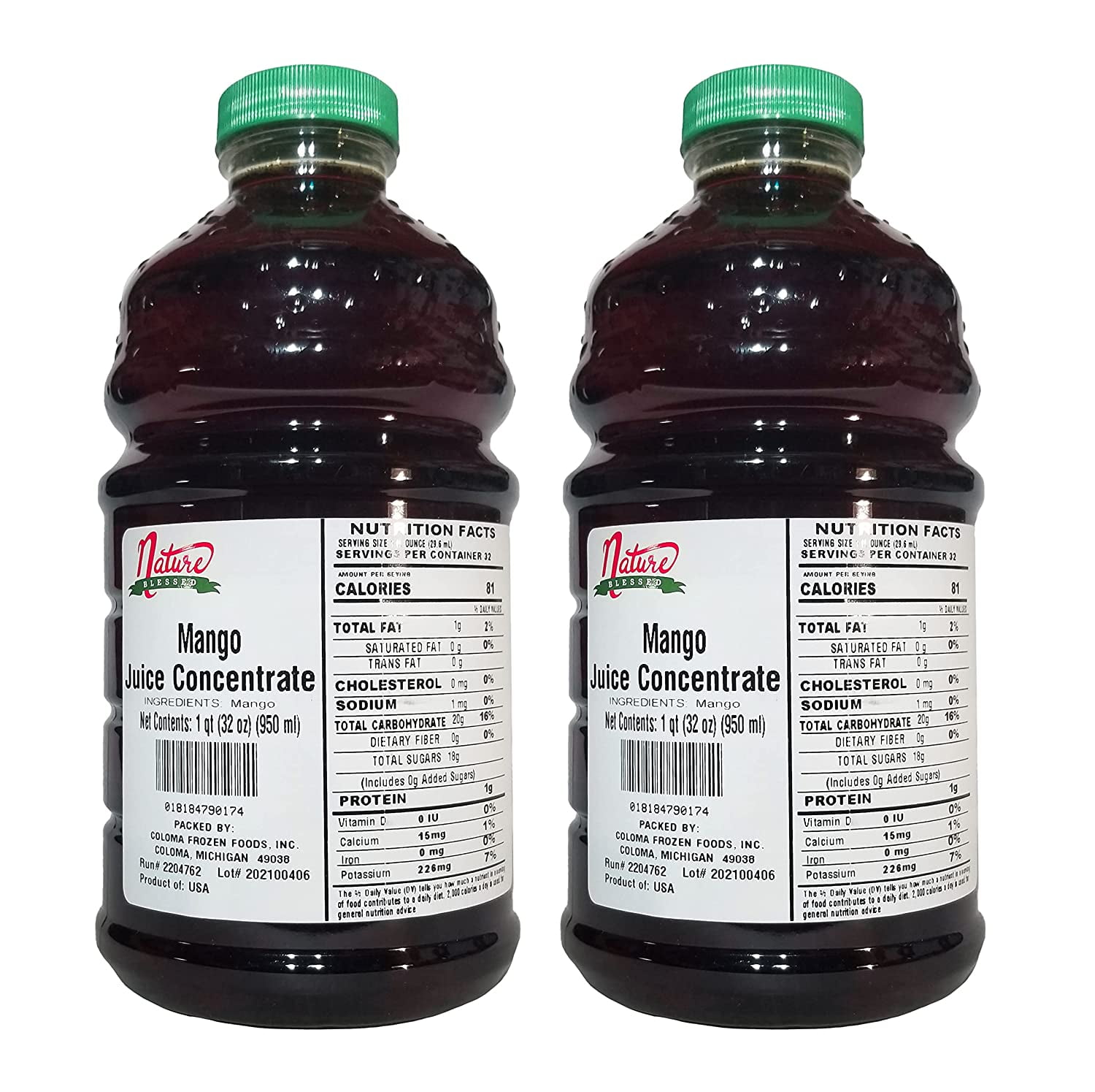 Pure (Clarified) Fruit Juice Concentrate 2 Quarts (1/32 fl oz bottes