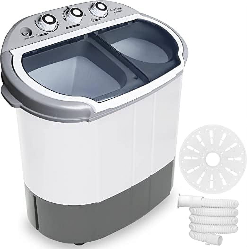 Pure Clean Compact Home Washer & Dryer, 2 in1 Portable Mini Washing