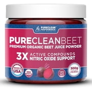 PureClean Beet - Pure Clean Performance Cold-Processed Organic Beet Juice Powder, 10.3 Oz
