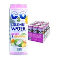 Pure Coconut Water with Ginger, Lime & Turmeric Plant Based NonGMO