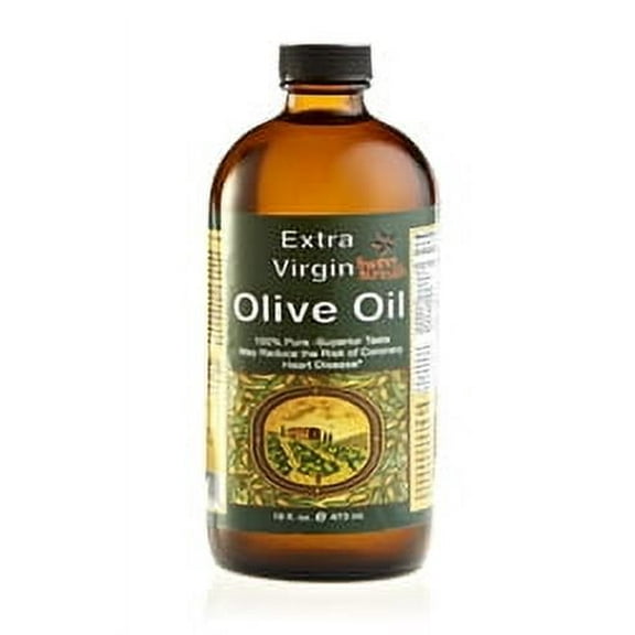 Pure Cold Pressed Extra Virgin Olive Oil 16 oz. GLASS