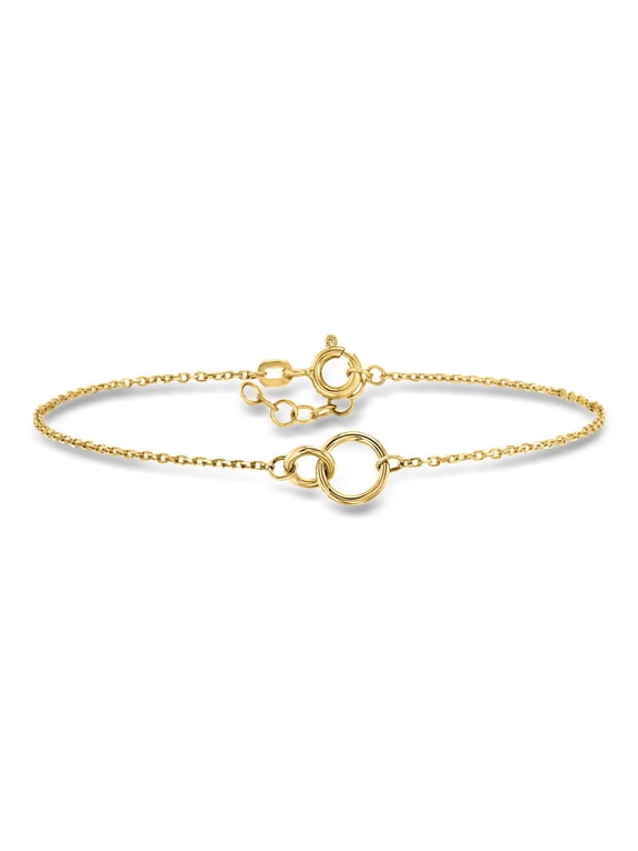 Pure Collection by Ross-Simons Italian 10kt Yellow Gold Interlocking Circle Bracelet, Women's, Adult