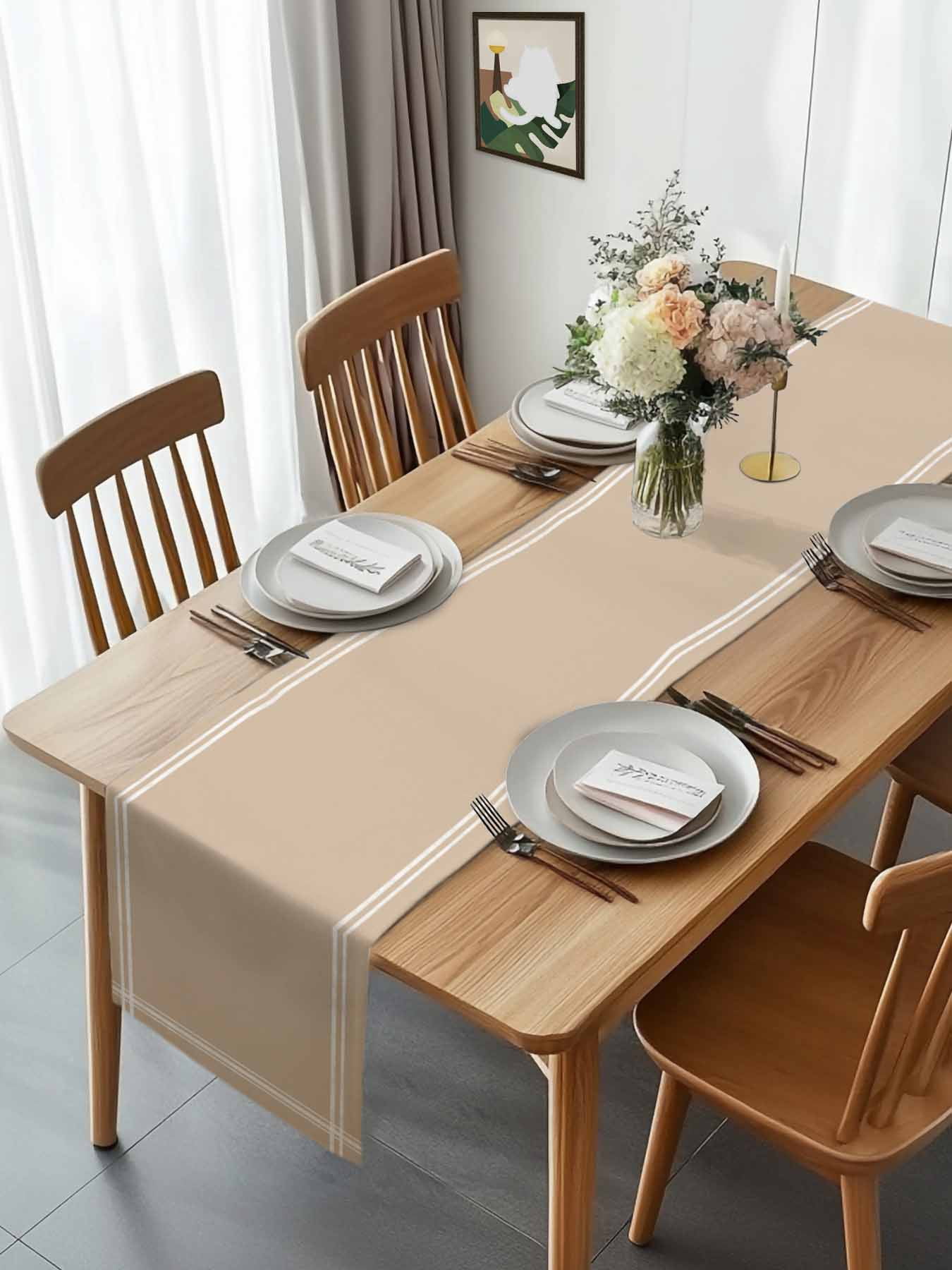 Pure Color Colors Of Light Charcoal Table Runner 90 Inches Long, Simple Background Table Runners Tabletop Scarf Kitchen Dining Tables Decoration for Home Party Indoor Outdoor